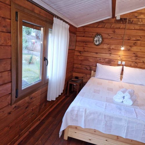 Wooden House Double Bed