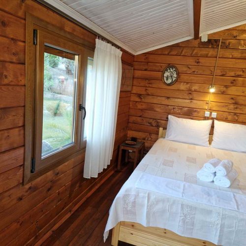 Wooden House Double Bed