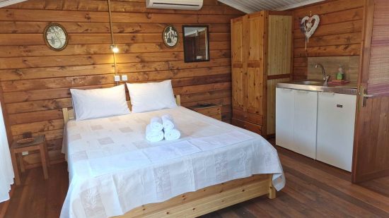 Wooden House Double Bed